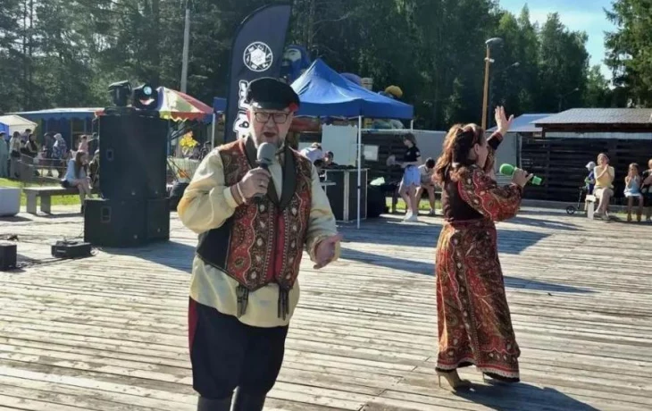 Суховы приняли участие в торжествах в городе Мирный